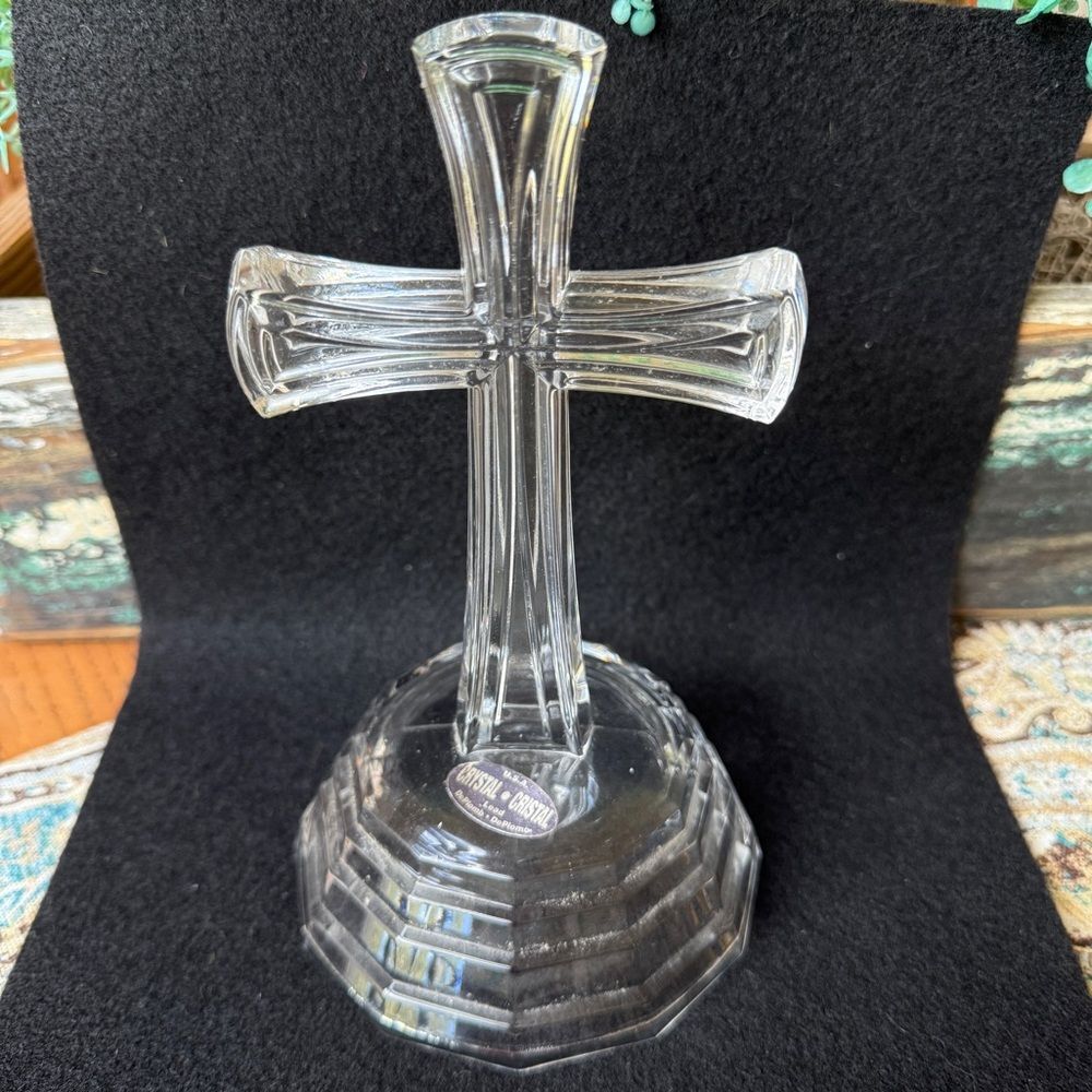 Cross Lead Crystal Vintage Made in USA DePlomb with tag in tact